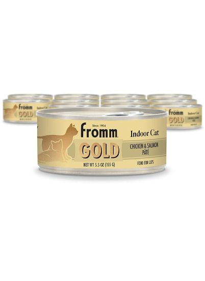 Indoor Gold Chicken and Salmon Pâté Cat Food 12/5.5 oz